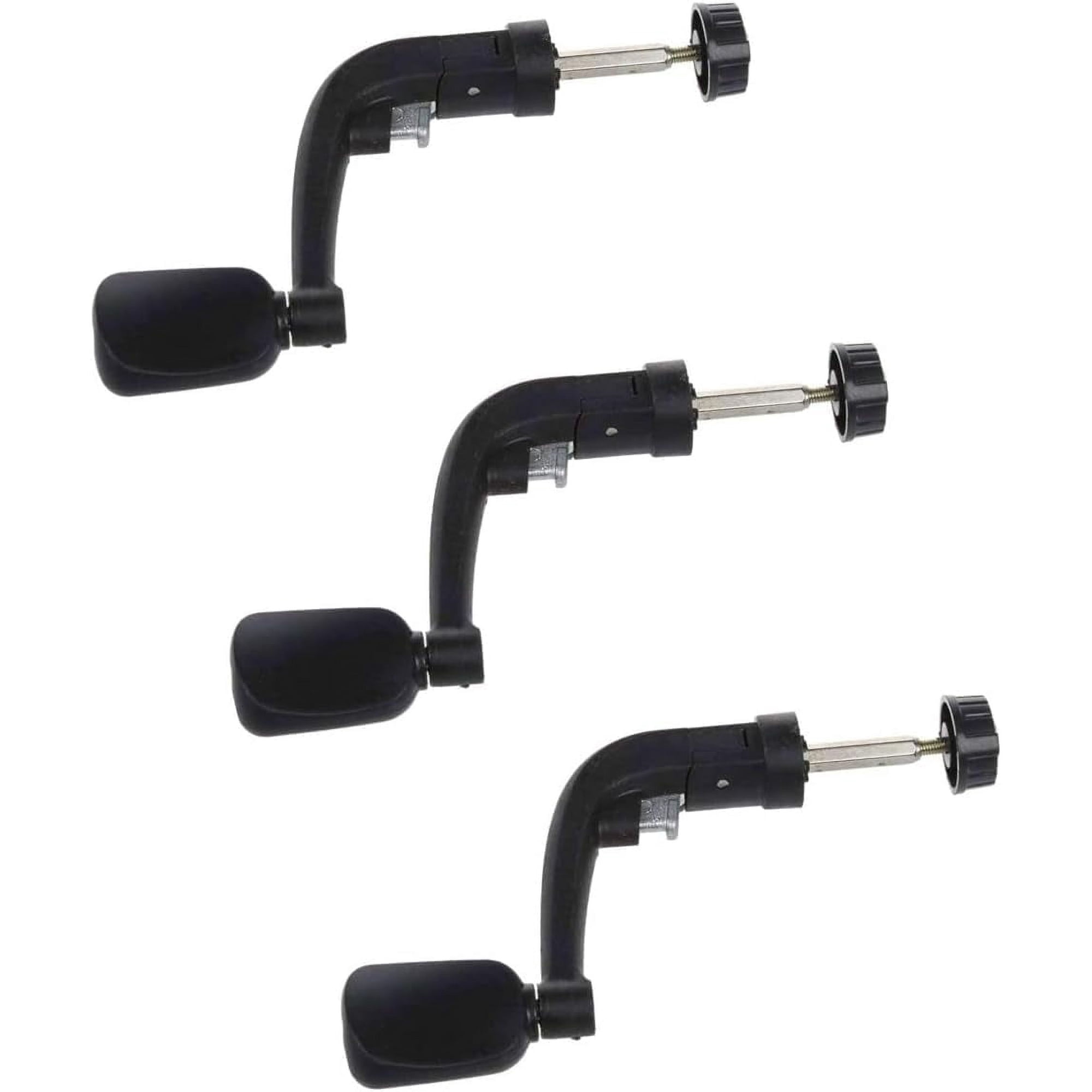 Handle Fishing Reels 3Pcs Black Universal Plastic Power Handle Fishing Reels Crank Rock Arm Spinning Wheel Grasp Fishing Reels and Accessories