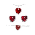 thumbnail image 1 of Juego completo corazón rojo Horoz Plata 925 WP803, 1 of 5