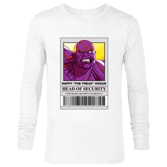 Marvel Studios What If...? Happy “The Freak” Hogan ID Card - Long Sleeve T-Shirt for Men - Customized-White