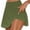Army Green, variant on gbyLJF Women's Tennis Skorts Skirts Solid Color Casual Summer Shorts Skirts Elastic High Waist Sweat Sports Shorts
