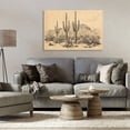 thumbnail image 2 of Stupell Industries Cactus Desert Vintage Landscape Canvas Wall Art, design by Petal Prints Design, 2 of 7
