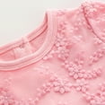 thumbnail image 6 of FYMNSI Toddler Girl Long Sleeve Floral Tutu Dress Baby Baptism Christening Dresses with Hat Birthday Tulle Outfit 9-12 Months Pink, 6 of 8