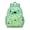 Greenish-blue-7, variant on Boho Dog Aesthetic Students Backpack Minimalist Canine Print with Geometric Patterns for School