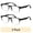COLPK17, variant on Bklyn, Nostrand +2.50, Adult, Mens, Plastic Reading Glasses & Pouches Value Pack , 2 Ea