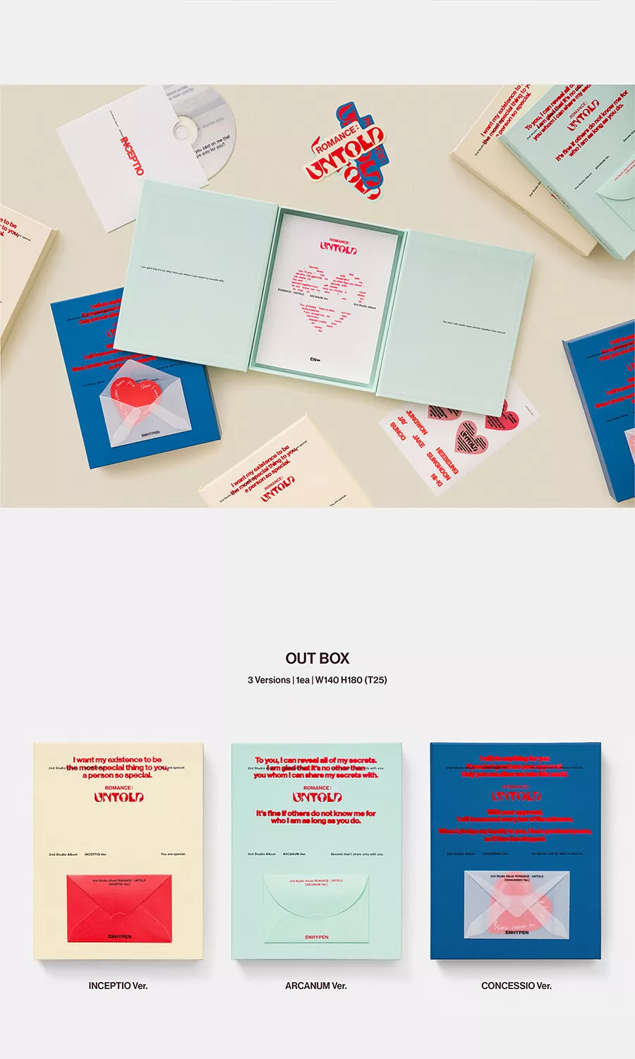 ENHYPEN ROMANCE: UNTOLD 2° Album Completo (Standard CONCESSIO Ver