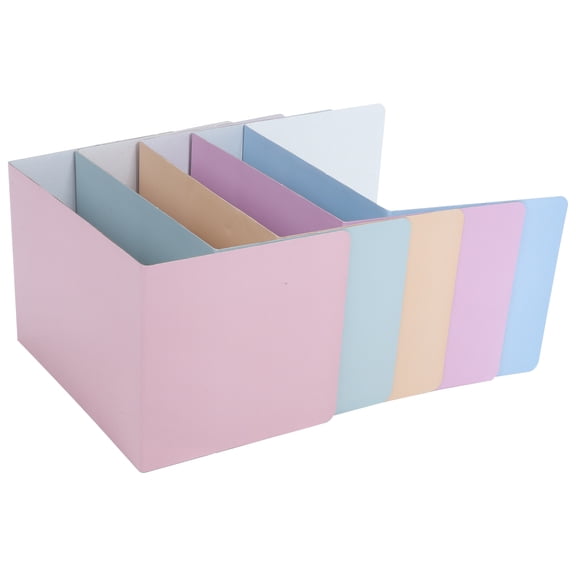 MOKKHNB 5Pcs Easy Install Desk Privacy Dividers 3-Sided Panels in Assorted Colors for Focused Tasks