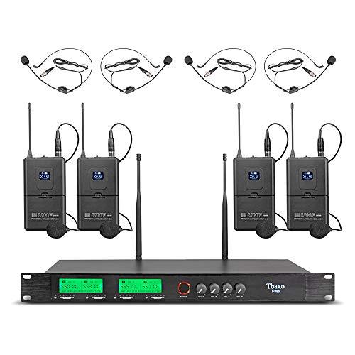 【はございま】 UHF Wireless Microphone System 8 Channel 8 Lavalier Bodypacks 8 Lapel Mic 8 Headsets for