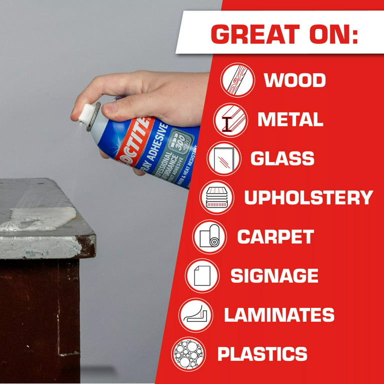 General Upholstery Web Spray Glue Contact Adhesive 12oz. Temporary or  Permanent Bonding for Fabric, Foam, Acoustic Panels, Crafting, & Automotive