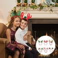 thumbnail image 5 of Christmas Headbands Party Hats Christmas Headwear Cute Christmas Ears Headpiece for Women to Fit All Sizes Christmas Party Favors 6-Pack A, 5 of 6