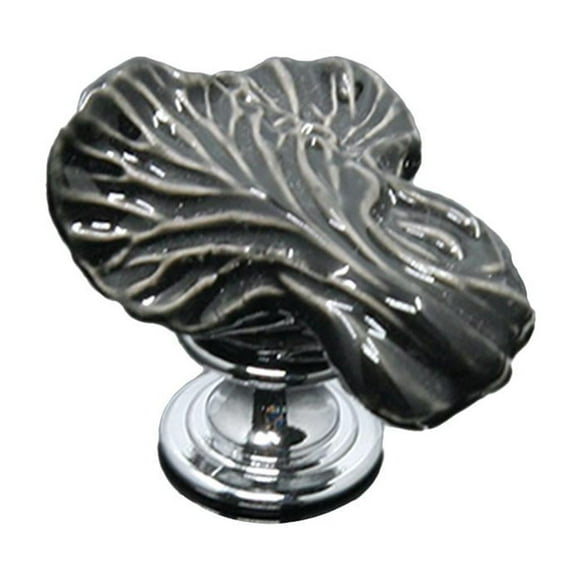 simhoa Cabbage Shape Ceramic Cabinet Dresser Drawer Hardware Cupboard Wardrobe Knobs Door Pull Handle 6 Colors - Black, as described