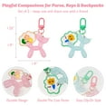 thumbnail image 2 of Wrapables Cute Balloon Dog Keychain, Bag Charm Accessory for Purse Handbag Backpack (Set of 2), Pink and Blue, 2 of 6