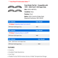 thumbnail image 2 of Front Brake Pad Set - Compatible with 1999 - 2004 Ford F-250 Super Duty 2000 2001 2002 2003, 2 of 2
