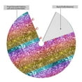 thumbnail image 4 of Kll 48" Christmas Tree Skirt Glitter Rainbow Xmas Tree Skirts Mat For New Year Xmas Holiday Party Indoor Outdoor Home Decoration, 4 of 9