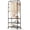 Black, variant on NUBILY Rolling Clothes Rack with Wheels Freestanding Garment Rack for Hanging Clothes, Small Clothing Rack with 3 Metal Shelves for Bedroom Laundry Living Room, Black