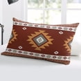 thumbnail image 5 of Southwest Throw Pillow Covers, Western Brown Beige Geometric Abstract Art Wooden Soft Breathable Pillow Cases with Zipper for Sleeping, Body Pillowcases for Couch Bed Sofa Chair 24x36 Inches, 5 of 6