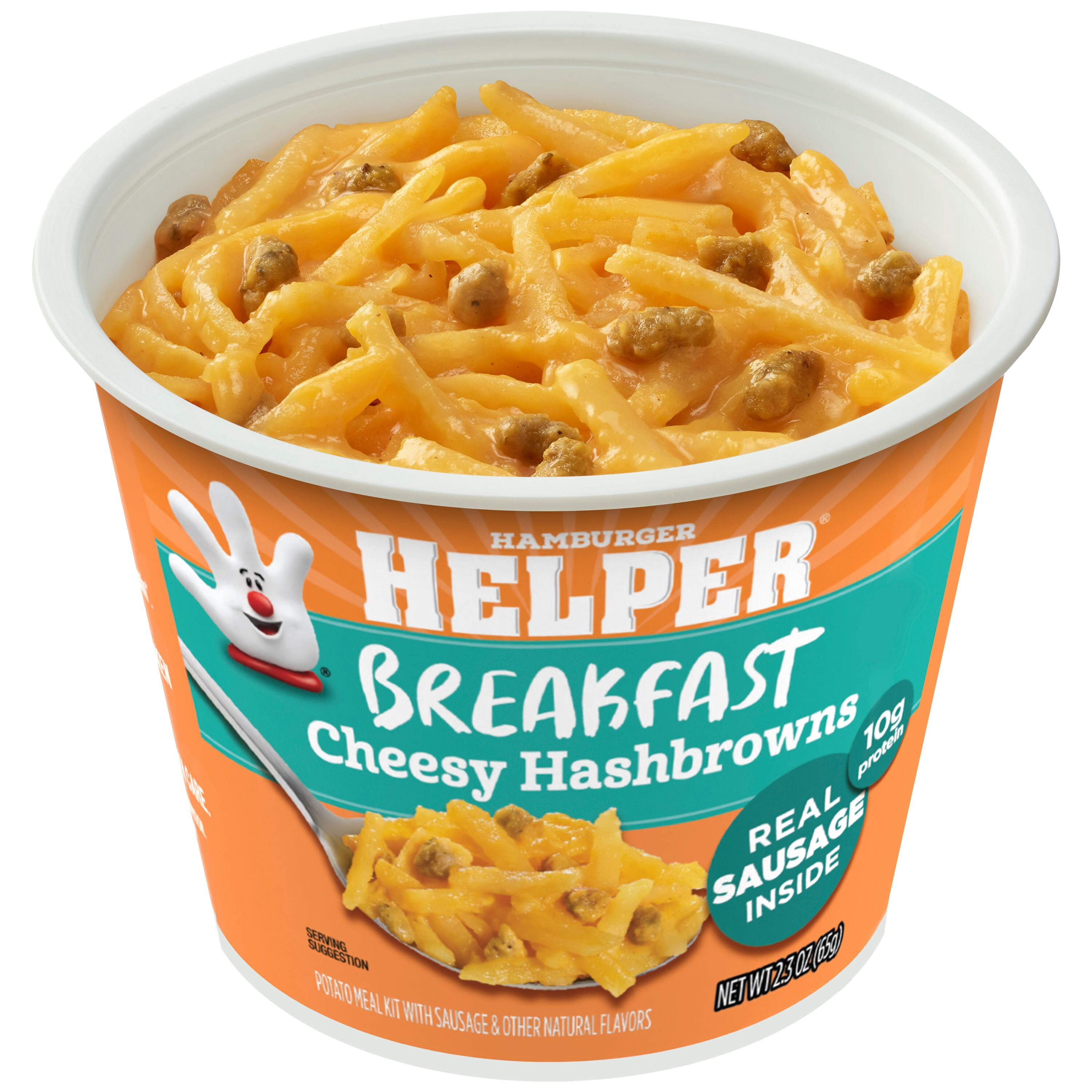 (6 pack) Helper Breakfast Cheesy Hashbrowns, 2.3 Oz Microwave Cup