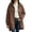 #05 Coffee 【Mix, Match & Rotate: Stock Up on Daily Colors】, variant on Women's Oversized Loose Fit Zip Up Hooded Hoodie Coat Mid Length Jacket with Pockets Comfy Soft Cozy Casual Daily Wear Outerwear | CSEONE,Army Green L