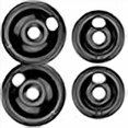 thumbnail image 3 of Burner Drip Pans 2 Large 8'' Wb31M20 & 2 Small 6'' Wb31M19 Porcelain Drip Pan Set For Ge Hotpoint Electric Stove Top - Include 2 Pcs 6'' Drip Pan And 2 Pcs 8'' Drip Pan, 3 of 4
