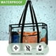 thumbnail image 4 of Bolsa de playa transparente Fammart para mujer impermeable con cremallera, 4 of 8