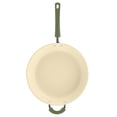 thumbnail image 5 of Farberware Easy Clean 12.5 Inch Ceramic Nonstick Frying Pan / Skillet with Helper Handle, Dishwasher Safe, Green, 5 of 14