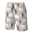 thumbnail image 4 of Balery winter Snowflake beer Traje de Baño Estilo Hawaiano para Hombre, Shorts de Secado Rápido con Bolsillos-X-Large, 4 of 6