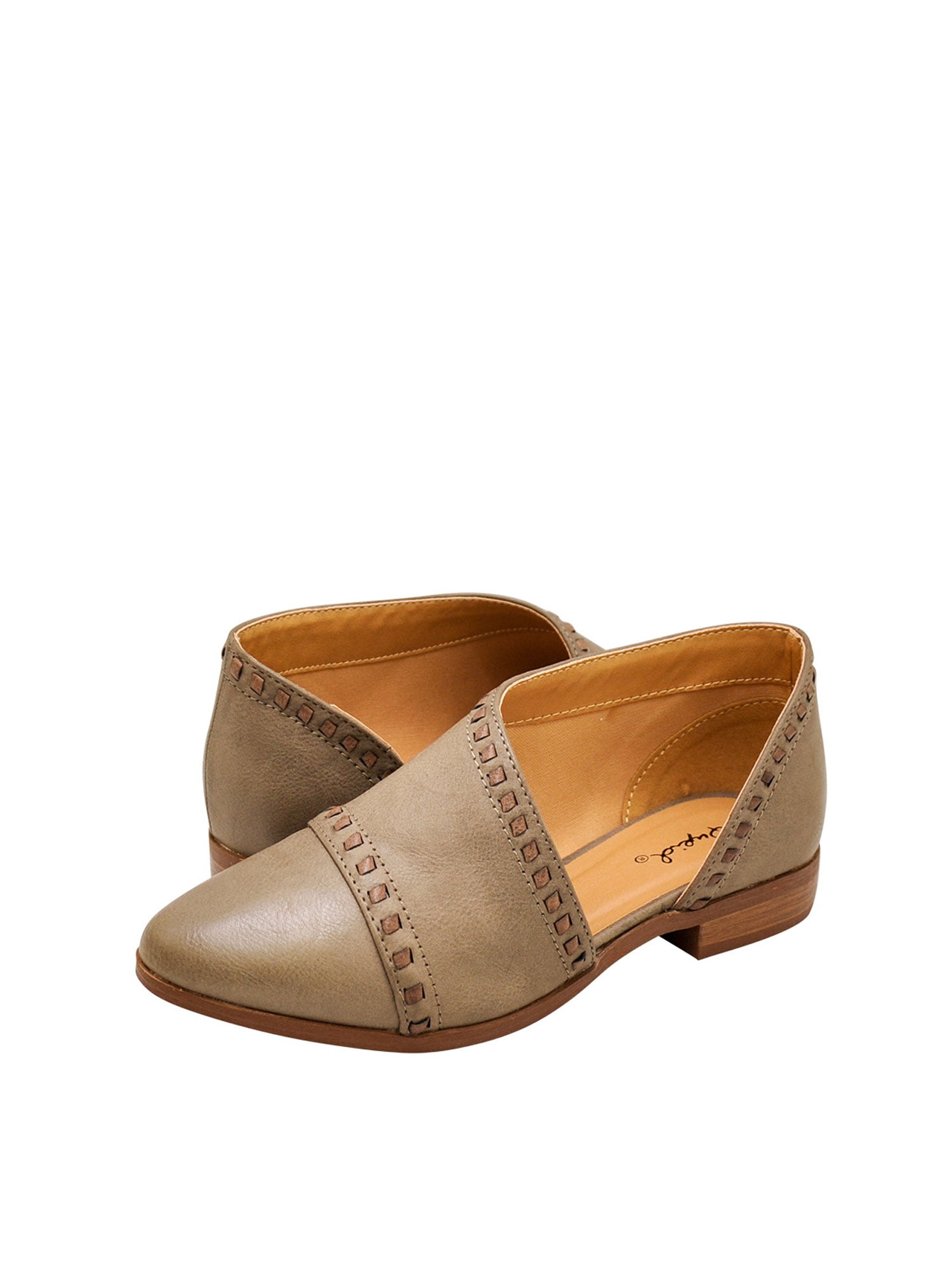 Qupid Womens Faux Leather Tuxedo Booties