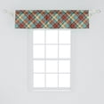 thumbnail image 2 of Ambesonne Plaid Window Valance, Classic Style Squares Design, 42" x 12", Multicolor, 2 of 3