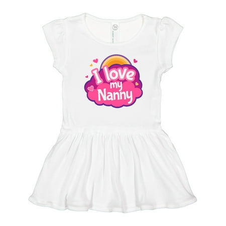 

Inktastic I Love My Nanny grandchild Girls Toddler Dress