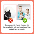 thumbnail image 6 of Kuoser Recovery Suit for Dogs Pet Body Suit After Surgery Cone E-Collar Alternative Anti-Licking Surgical Suit for Female Male Dogs Cats, 6 of 7