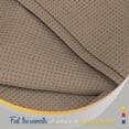 thumbnail image 5 of Color Sense 100% Cotton Waffle Weave Throw Blanket- Lightweight, Soft and Warm for Couch, Sofa and Bed- Full/Queen (90"X90") Beige, 5 of 7