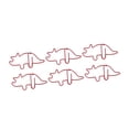 thumbnail image 4 of Clips de Papel Formados ANGGREK Triceratops Material Del Metal Ligero y Portátil, 4 of 8