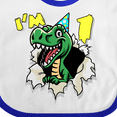 thumbnail image 4 of Inktastic I'm One Dinosaur Boys or Girls Baby Bib, 4 of 4