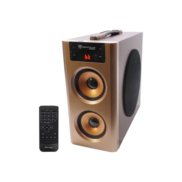 Rockville RHB70 Home Theater Compact Powered Speaker System w Bluetooth/USB/FM