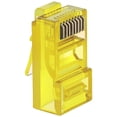 thumbnail image 1 of Conectores RJ45 VentDepot CrystalYellow 1 Paquete 1x40 Pzas CAT6 Amarillo Traslúcido, 1 of 2