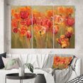 thumbnail image 1 of Designart - Tulipes Rouges Peintes à la Main - Toile Traditionnelle Enveloppée dans une Galerie, 1 of 1