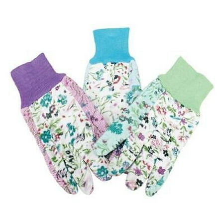 Boss Victorian Print Women s Indoor/Outdoor Cotton/Polyester Dotted Gardening Gloves Assorted (Pack of 12)