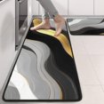 thumbnail image 2 of Kitchen Rugs Sets Of 2,Black White Gold Marble Pattern Anti Fatigue Kitchen Mat Rugs Non Slip Washable,Decorative Kitchen Floor Mats for Kitchen,Sink,Laundry,17"x47"+17"x47", 2 of 5