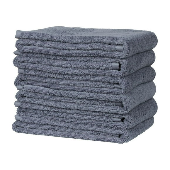 Toallas de baño ultra suaves y absorbentes 6PCS uxcell 100% algodón felpa 29 x 13 pulgadas azul oscuro