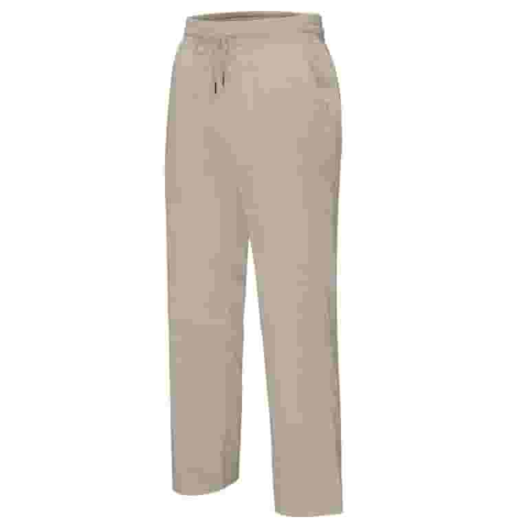 【DEARMINE】Basic Washing Cotton Pants ZHENWEI Mens Cotton Linen Drawstring Pants Elastic Waist