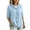 Sky Blue, variant on FAIWAD Short Sleeve Cardigans for Women Plus Size Button up Casual Hooded Sweaters with Pockets