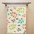 thumbnail image 4 of Coolnut Fingertip Hand Towels, Set of 2 Pcs Colorful Autumn Branches Absorbent Face Bath Towels for Bathroom Kitchen, 30"x15", 4 of 6