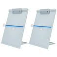 thumbnail image 4 of Raindrops 2pcs Desktop Document Book Holder Adjustable Positions Clip Copy Holder Laptop Stand Desk Sturdy Bookstand for Home Office Gray, 4 of 8