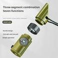 thumbnail image 2 of Emergency Whistle, 7-in-1 Whistle, Loud Whistle With Magnifier LED Flashlight Thermometer, For Outdoor., 2 of 8
