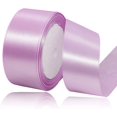 thumbnail image 1 of LAICAIW Solid Color Lavender Satin Ribbon, 1-1/2 Inches x 25 Yards Fabric Satin Ribbon for Gift Wrapping, Crafts, Hair Bows Making, Wreath, Wedding Party Decoration and Other Sewing Projects, 1 of 7