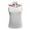 White/Light Pink, variant on Monterey Club Women's Peony Print Contrast Sleeveless Golf Polo Shirt #2334
