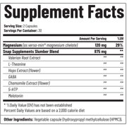 Snap Supplements Sleep Support with Melatonin and Valerian Root, 120 Capsules, 2-Pack, Easy-to-Use Capsule Format, For complex supports relaxation and restful sleep support, Nighttime support