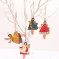 thumbnail image 6 of Christmas Hanging Ornament Christmas Tree Dancing Angel Pendants Christmas Tree Decoration Metal Dancing Angels Decor - Yellow, 6 of 10