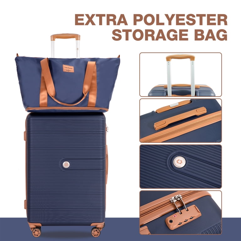 Travelhouse 3 Piece Hardshell Carry-On Luggage Set with TSA Lock Travelhouse 3 Piece Hardshell Carry-On Luggage Set with TSA Lock