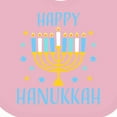 thumbnail image 4 of Inktastic Happy Hanukkah with Menorah and Stars Boys or Girls Baby Bib, 4 of 4
