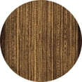 thumbnail image 1 of Ahgly Company Indoor Round Oriental Brown Modern Area Rugs, 6' Round, 1 of 4